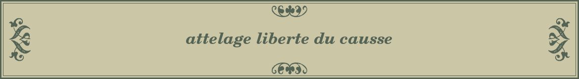 attelage liberte du causse